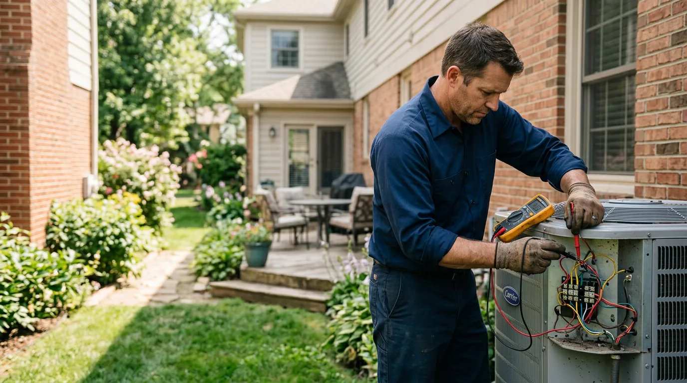 HVAC technician working near Fairfield, KY